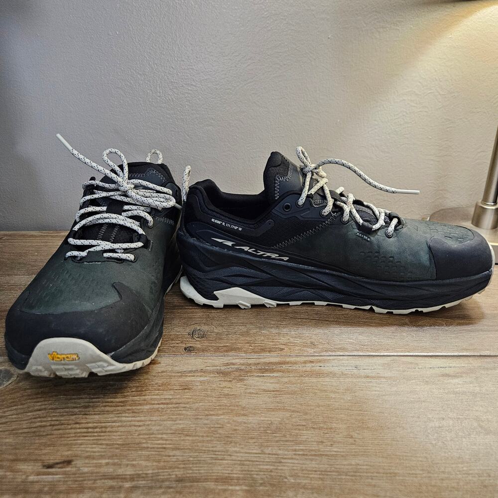 Gorpcore Altra Olympus 5 HikeLowGTX Black Men 10.5 Shoes Waterproof Vibram Trail
